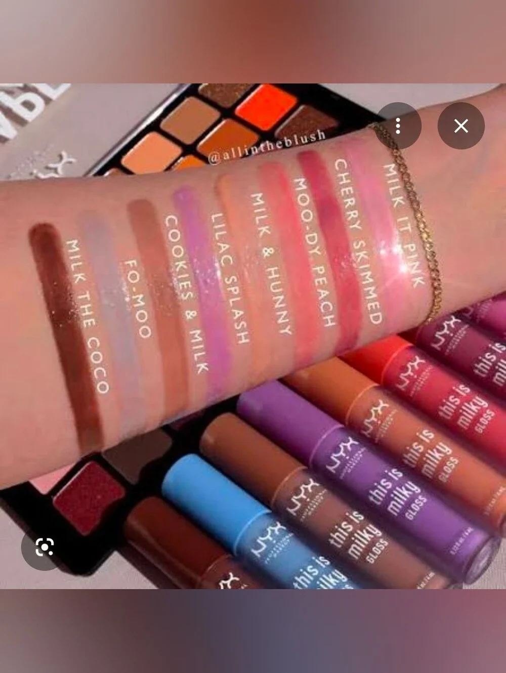 NYX This Is Milky Gloss + AOA Studio Lip Oils & Gloss In Nudes BNIB